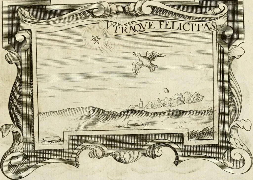 An illustration from Siluestri à Petrasancta Symbola heroica, 1682, leaf 508