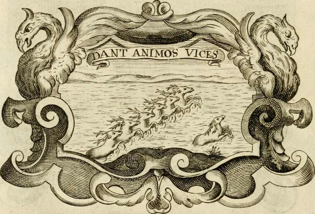 An illustration from Siluestri à Petrasancta Symbola heroica, 1682, leaf 509