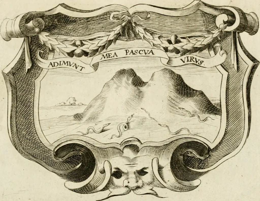 An illustration from Siluestri à Petrasancta Symbola heroica, 1682, leaf 512