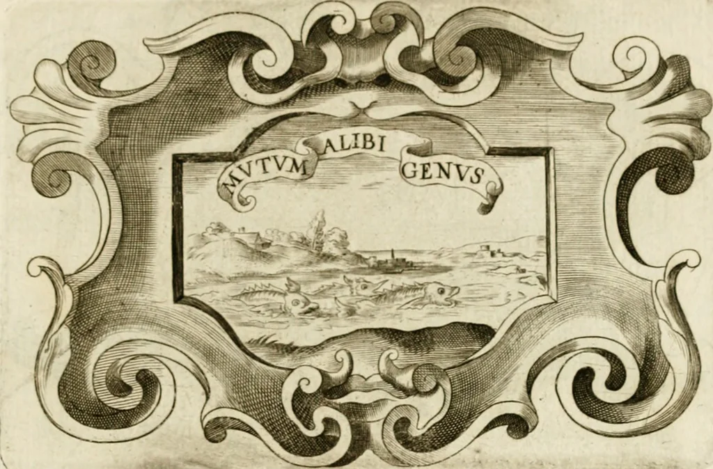 An illustration from Siluestri à Petrasancta Symbola heroica, 1682, leaf 514