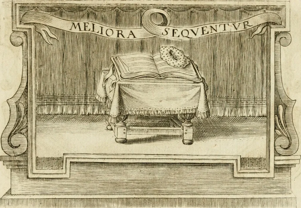 An illustration from Siluestri à Petrasancta Symbola heroica, 1682, leaf 522