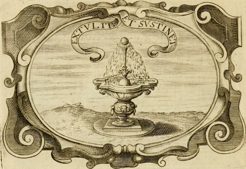 An illustration from Siluestri à Petrasancta Symbola heroica, 1682, leaf 523
