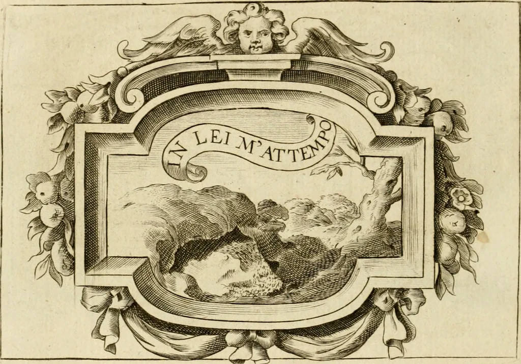 An illustration from Siluestri à Petrasancta Symbola heroica, 1682, leaf 525