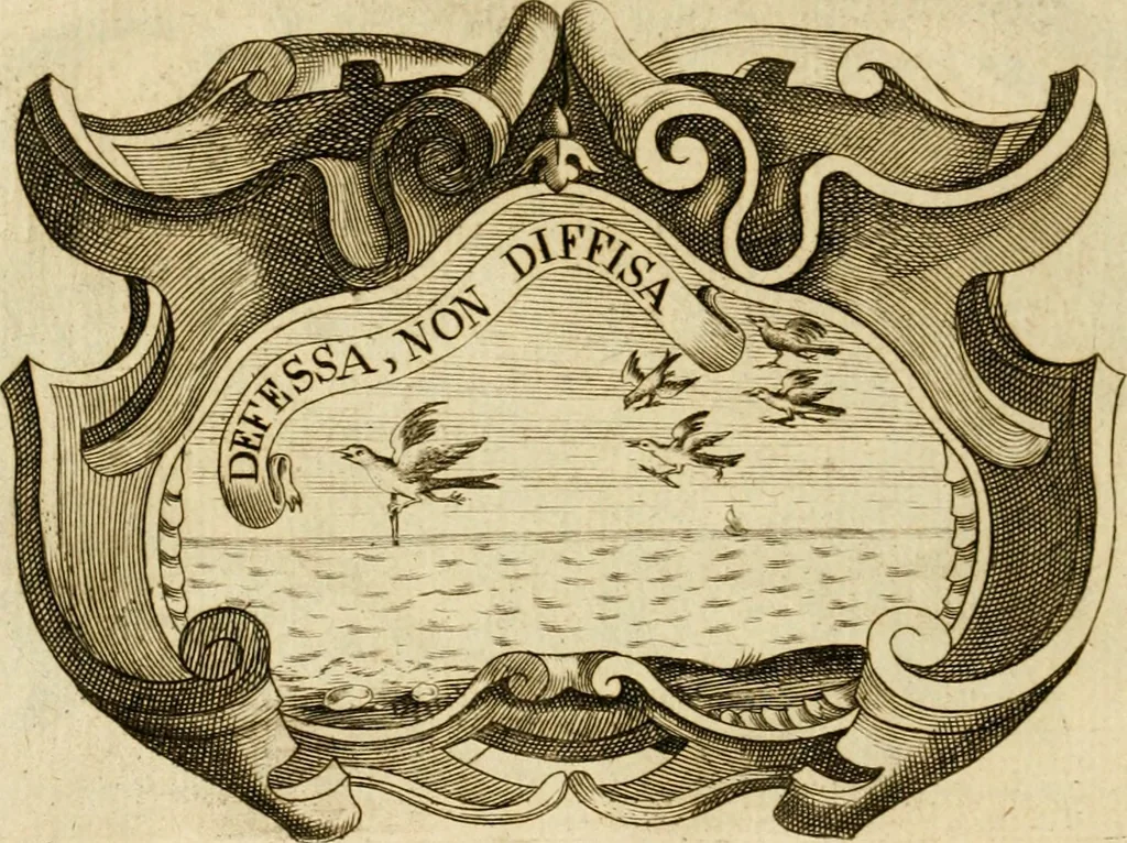 An illustration from Siluestri à Petrasancta Symbola heroica, 1682, leaf 527