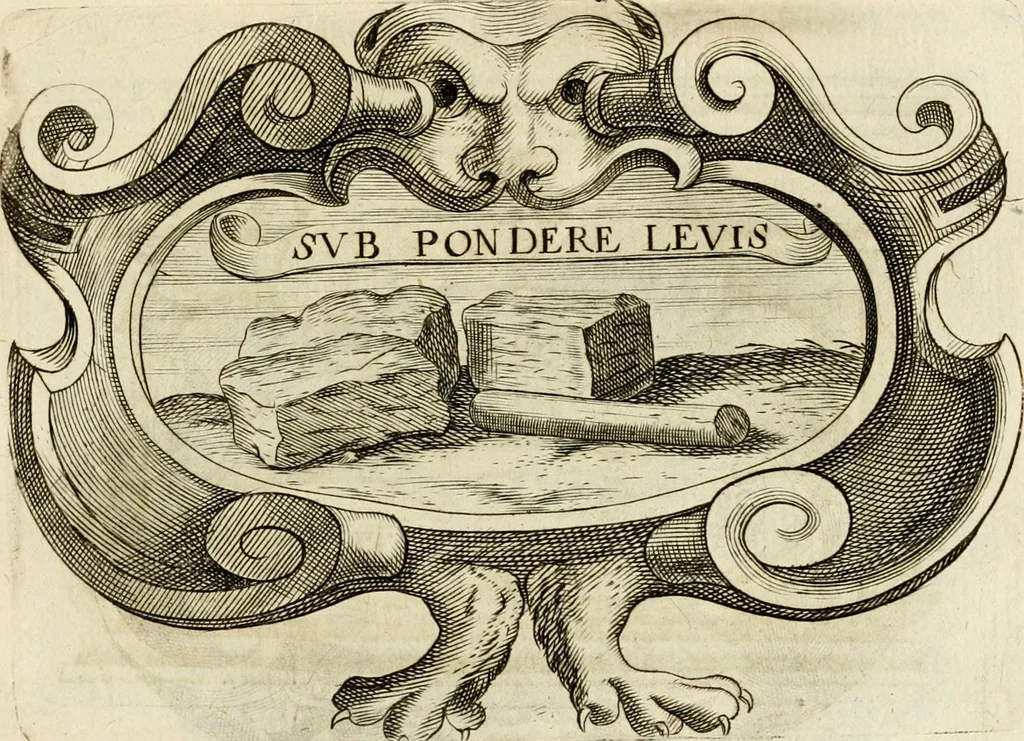 An illustration from Siluestri à Petrasancta Symbola heroica, 1682, leaf 528