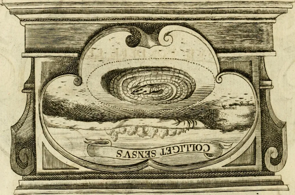 An illustration from Siluestri à Petrasancta Symbola heroica, 1682, leaf 529