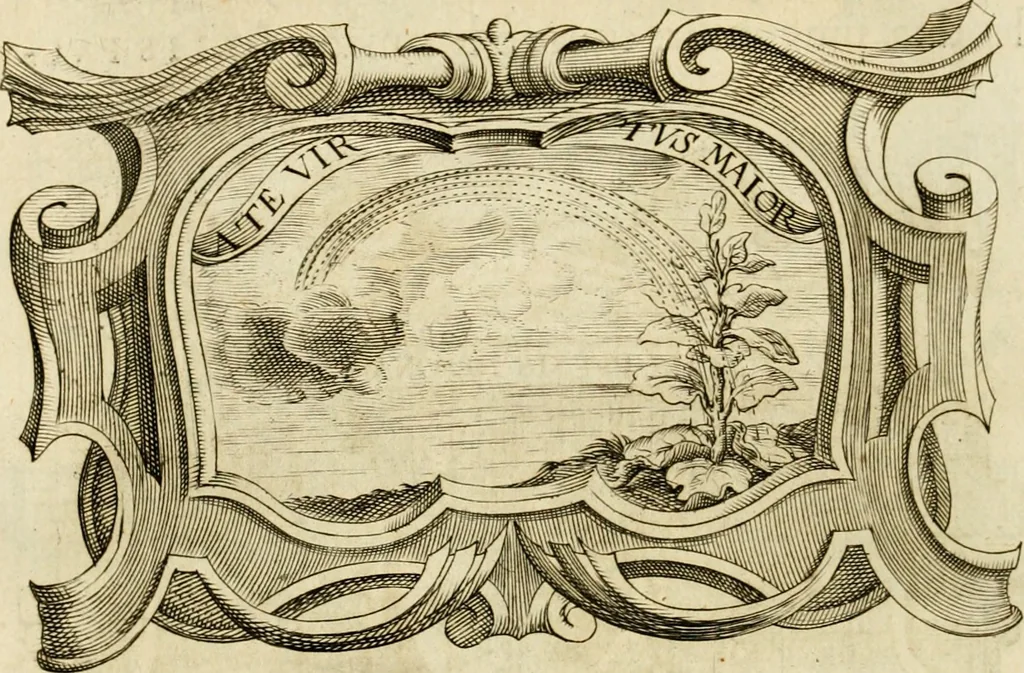 An illustration from Siluestri à Petrasancta Symbola heroica, 1682, leaf 535