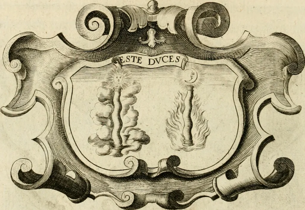 An illustration from Siluestri à Petrasancta Symbola heroica, 1682, leaf 549