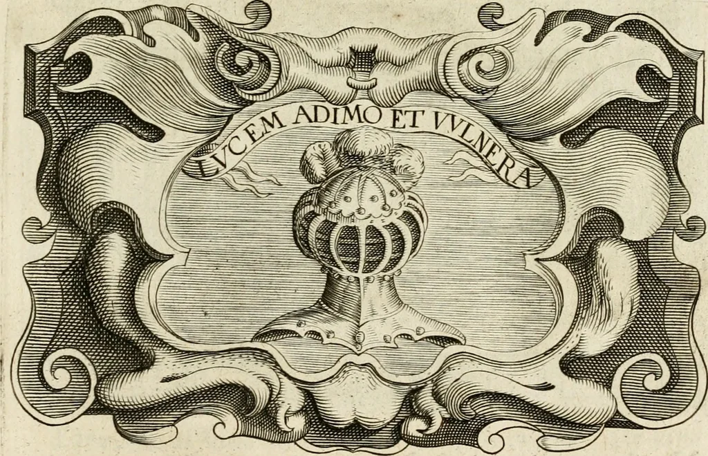 An illustration from Siluestri à Petrasancta Symbola heroica, 1682, leaf 550