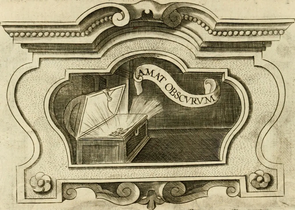 An illustration from Siluestri à Petrasancta Symbola heroica, 1682, leaf 551