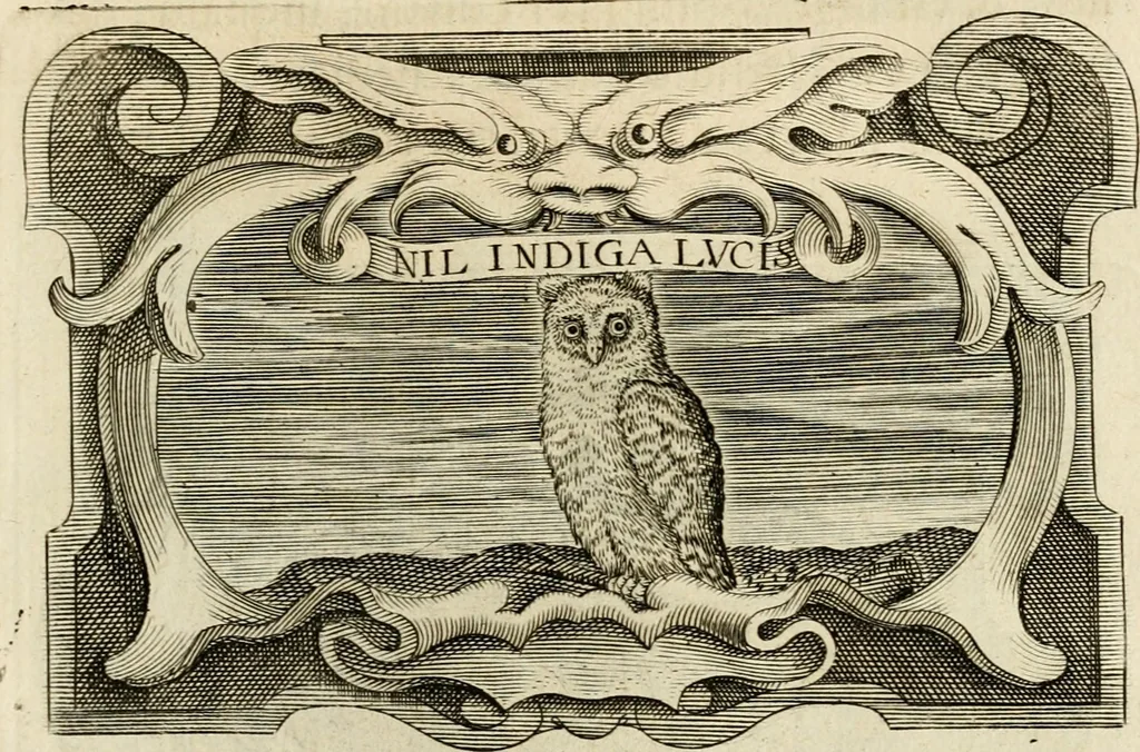An illustration from Siluestri à Petrasancta Symbola heroica, 1682, leaf 552
