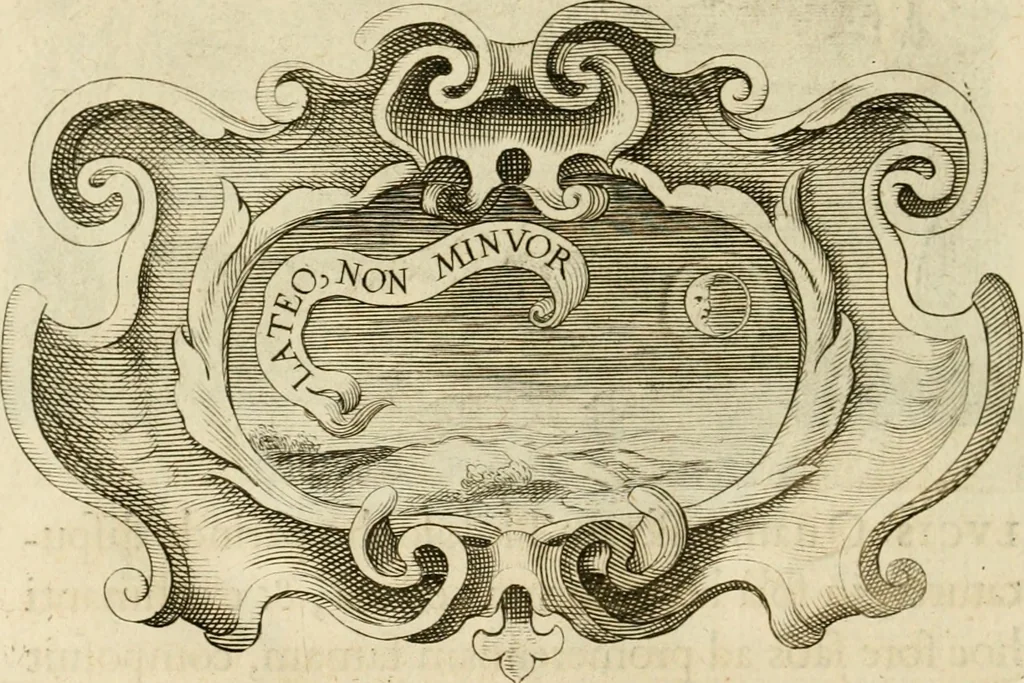 An illustration from Siluestri à Petrasancta Symbola heroica, 1682, leaf 553