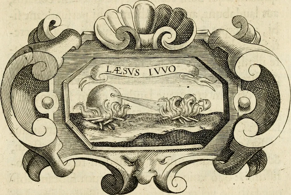 An illustration from Siluestri à Petrasancta Symbola heroica, 1682, leaf 556