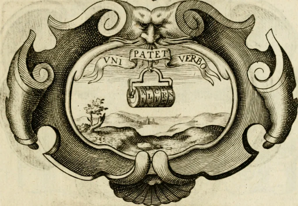 An illustration from Siluestri à Petrasancta Symbola heroica, 1682, leaf 90