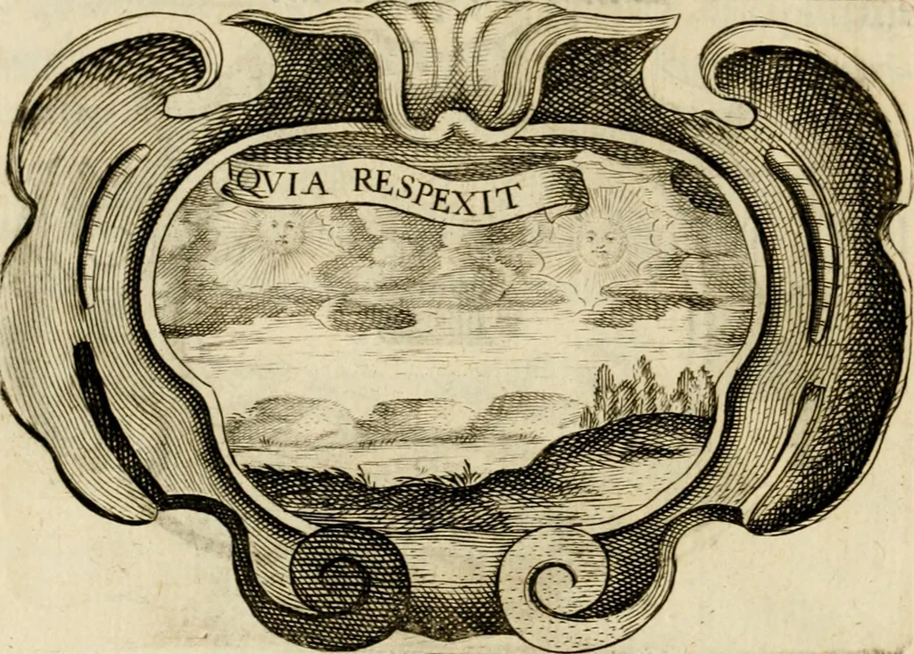 An illustration from Siluestri à Petrasancta Symbola heroica, 1682, leaf 91