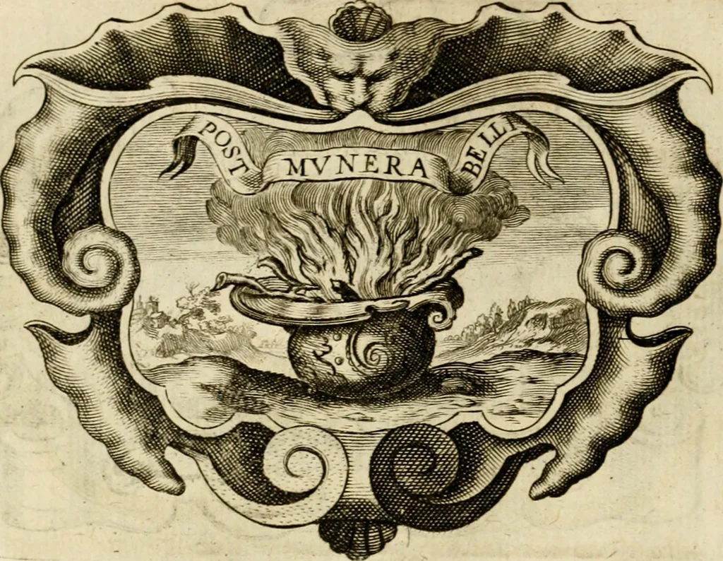 An illustration from Siluestri à Petrasancta Symbola heroica, 1682, leaf 93