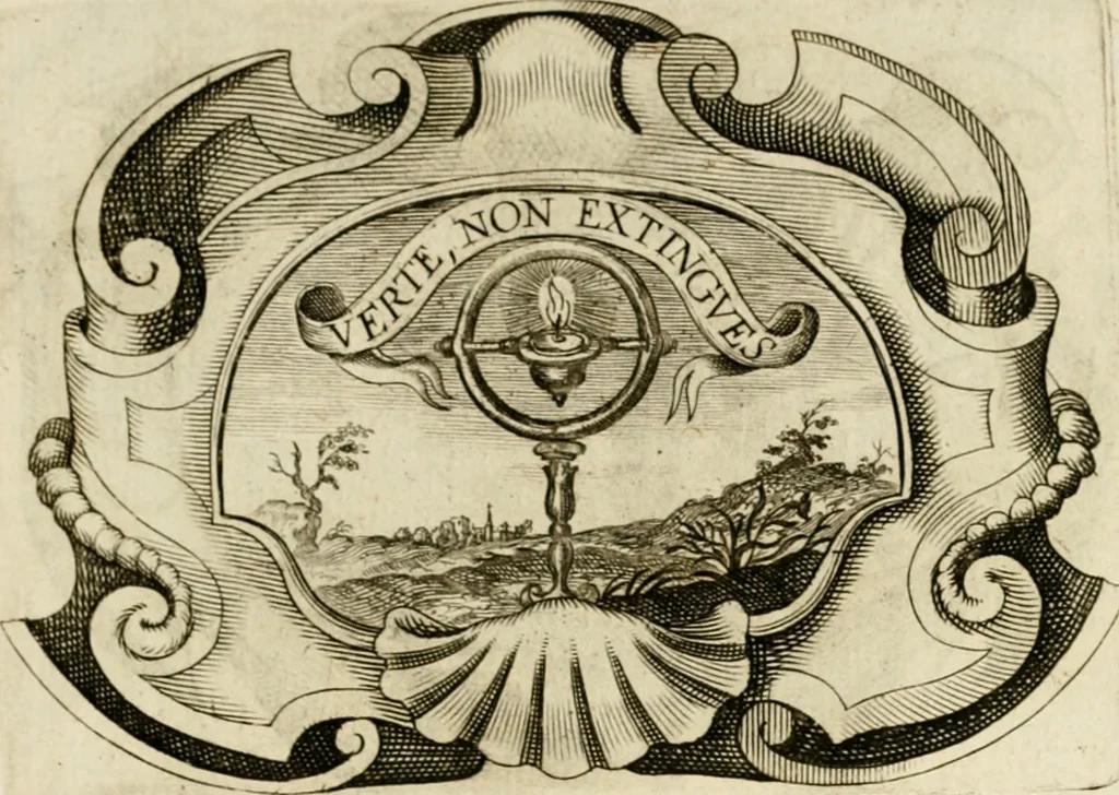 An illustration from Siluestri à Petrasancta Symbola heroica, 1682, leaf 94