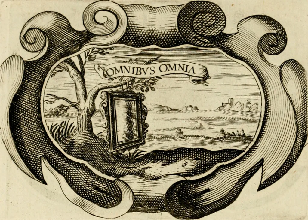 An illustration from Siluestri à Petrasancta Symbola heroica, 1682, leaf 95