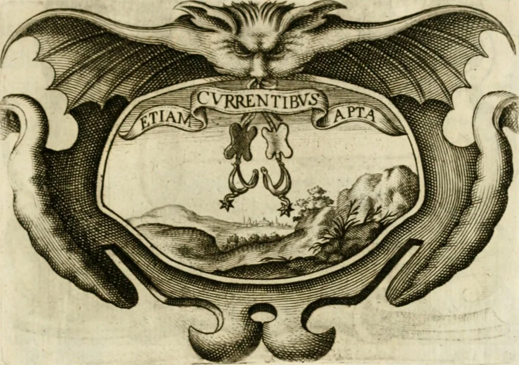 An illustration from Siluestri à Petrasancta Symbola heroica, 1682, leaf 96