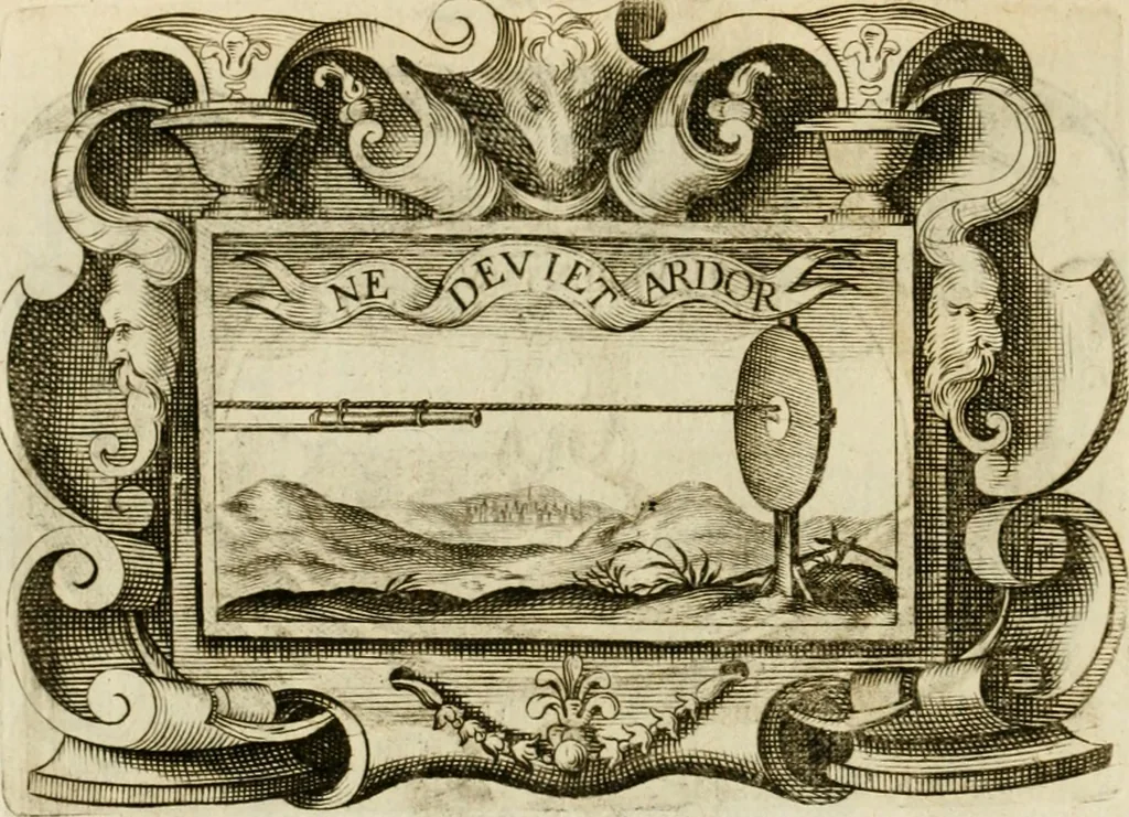 An illustration from Siluestri à Petrasancta Symbola heroica, 1682, leaf 97