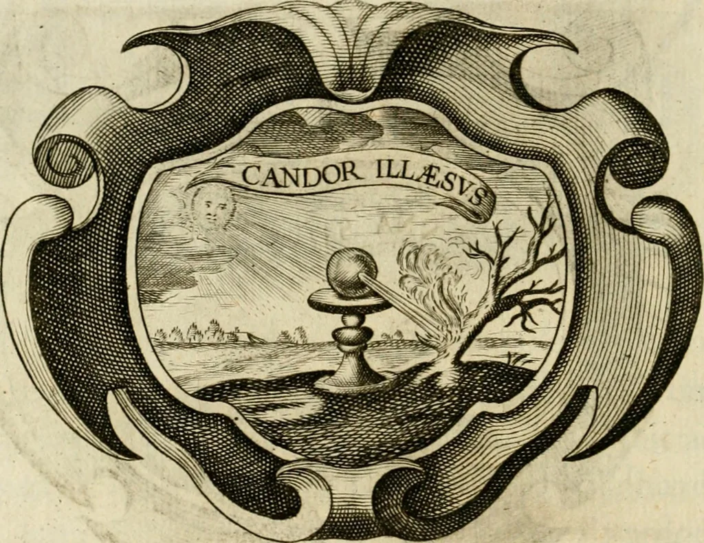 An illustration from Siluestri à Petrasancta Symbola heroica, 1682, leaf 99
