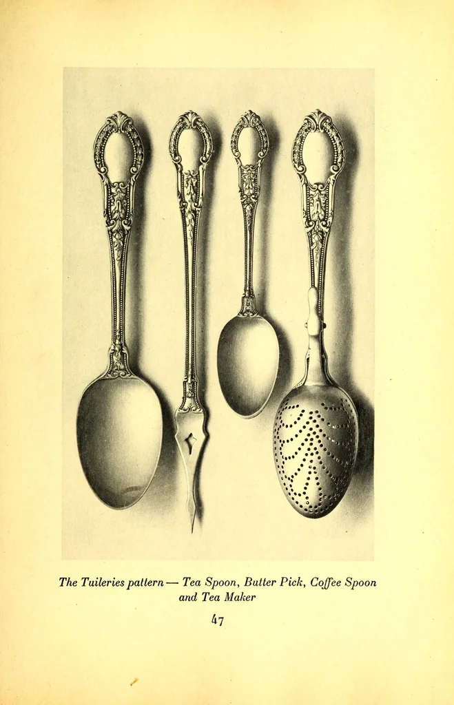 An illustration from Silver for the dining room, selected periods, 1912, leaf 69