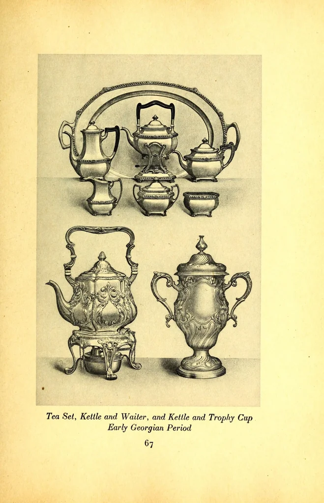 An illustration from Silver for the dining room, selected periods, 1912, leaf 89