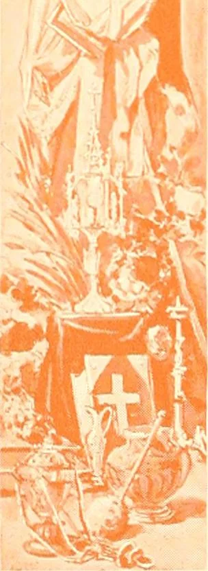 An illustration from Silversmith's art and ecclesiastical metal work at its home Benziger brothers' factory .., 1894, leaf 13
