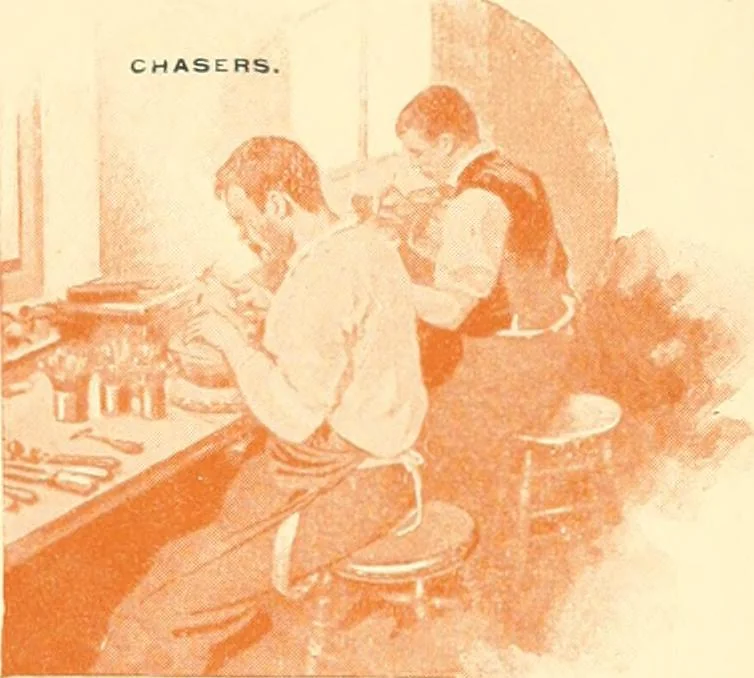 An illustration from Silversmith's art and ecclesiastical metal work at its home Benziger brothers' factory .., 1894, leaf 20