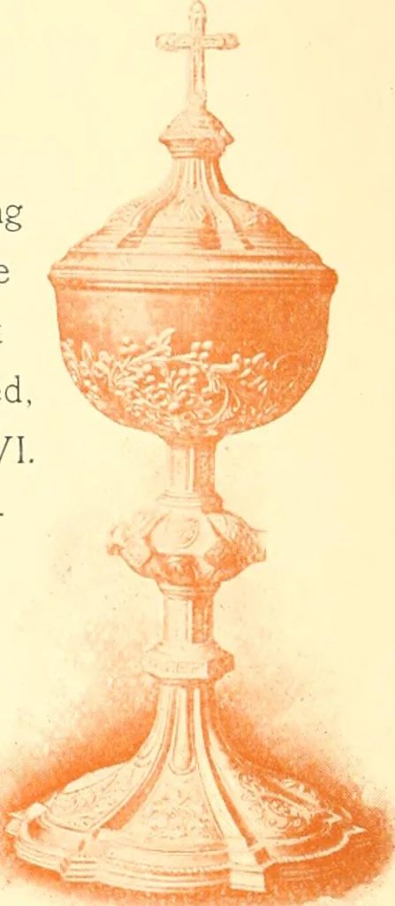 An illustration from Silversmith's art and ecclesiastical metal work at its home Benziger brothers' factory .., 1894, leaf 23