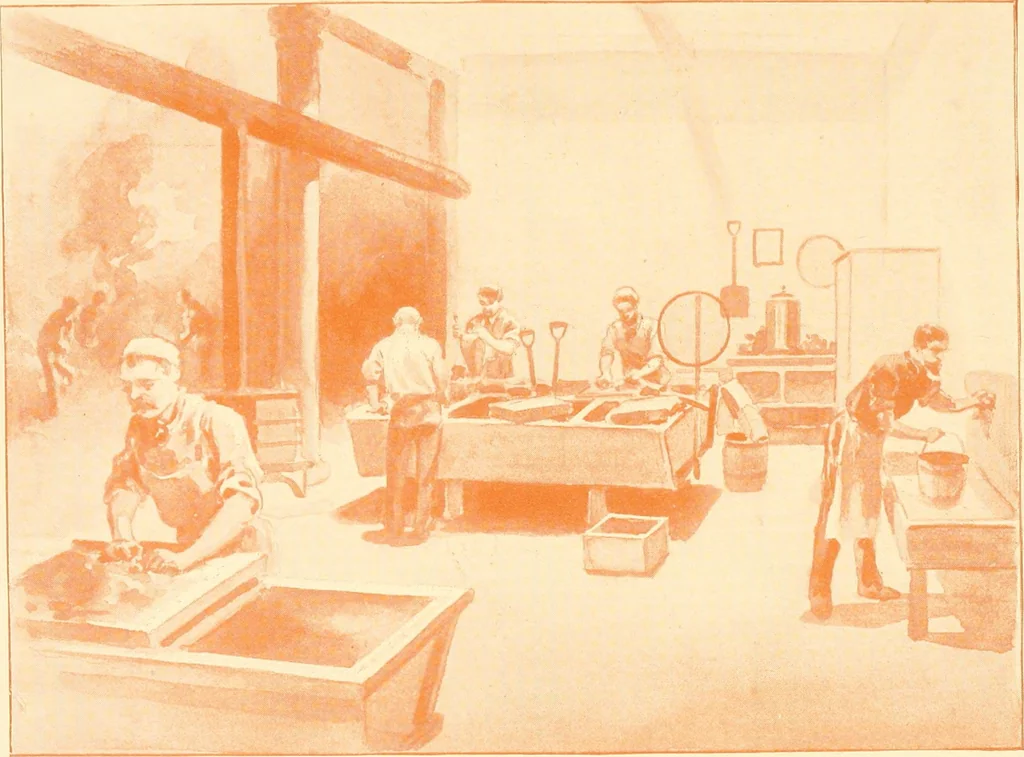 An illustration from Silversmith's art and ecclesiastical metal work at its home Benziger brothers' factory .., 1894, leaf 34