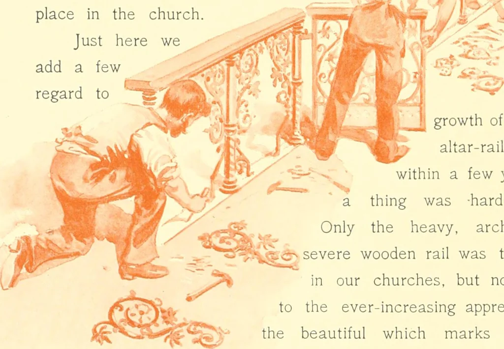 An illustration from Silversmith's art and ecclesiastical metal work at its home Benziger brothers' factory .., 1894, leaf 47