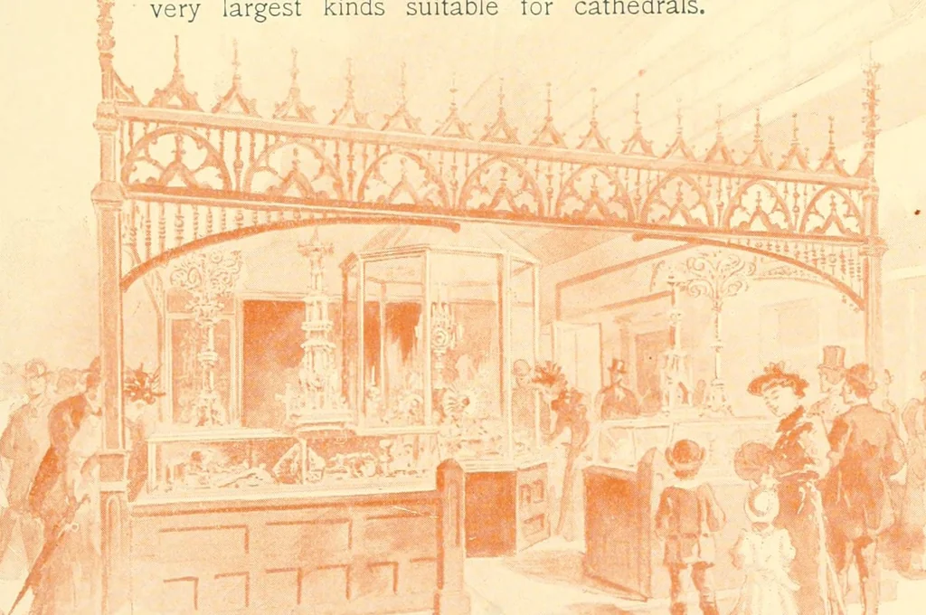 An illustration from Silversmith's art and ecclesiastical metal work at its home Benziger brothers' factory .., 1894, leaf 52