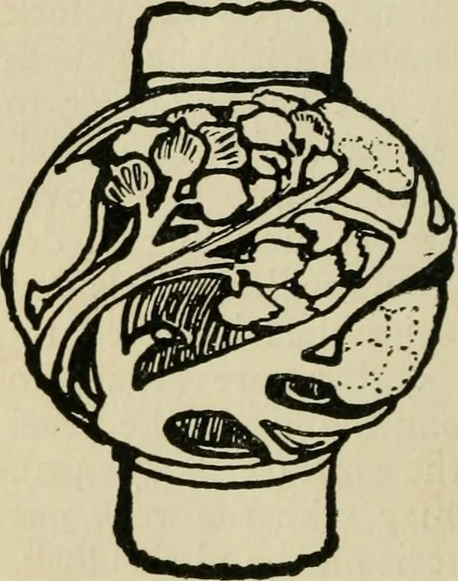 An illustration from Silverwork and jewelery; a text-book for students and workers in metal, by H. Wilson, 1903, leaf 197