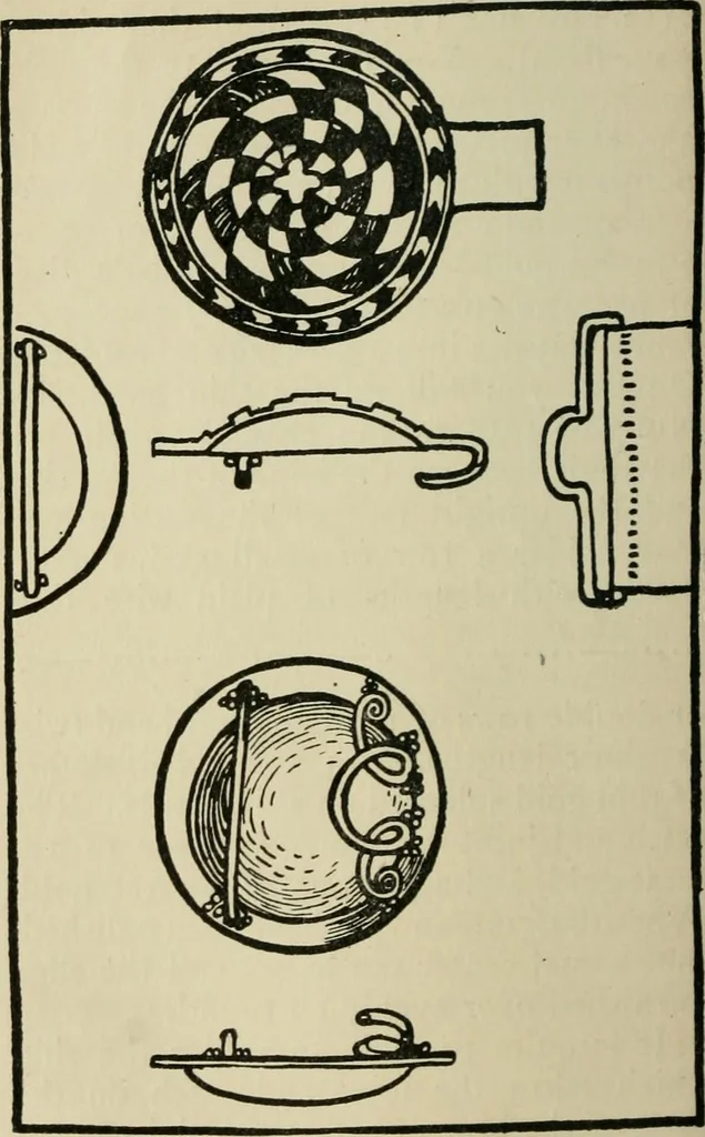 An illustration from Silverwork and jewelery; a text-book for students and workers in metal, by H. Wilson, 1903, leaf 215