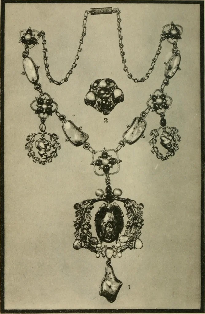 An illustration from Silverwork and jewelery; a text-book for students and workers in metal, by H. Wilson, 1903, leaf 319