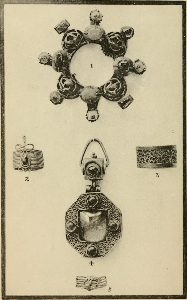 An illustration from Silverwork and jewelry : a text-book for students and workers in metal, 1912, leaf 485