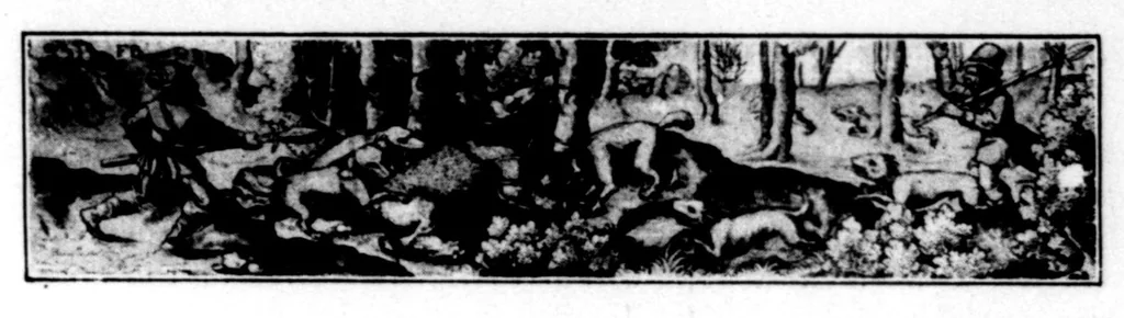 An illustration from The Badminton Magazine 1895-12: Vol 1 Iss 5, 1895, leaf 28