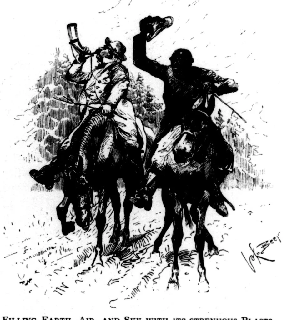 An illustration from The Badminton Magazine 1896-02: Vol 2 Iss 7, 1896, leaf 11