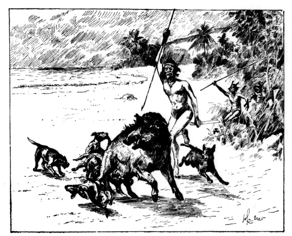 An illustration from The Badminton Magazine 1896-03: Vol 2 Iss 8, 1896, leaf 38