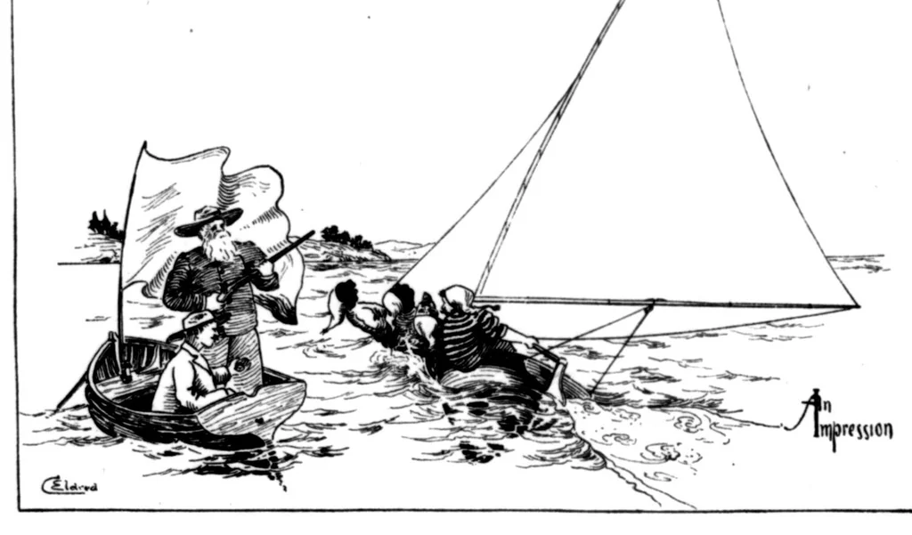 An illustration from The Badminton Magazine 1898-04: Vol 6 Iss 33, 1898, leaf 69