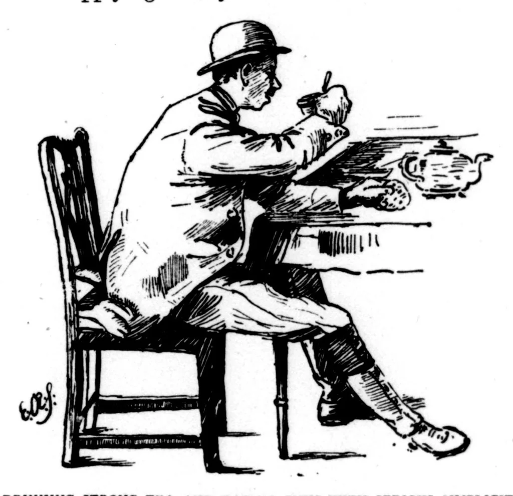 An illustration from The Badminton Magazine 1898-11: Vol 7 Iss 40, 1898, leaf 2