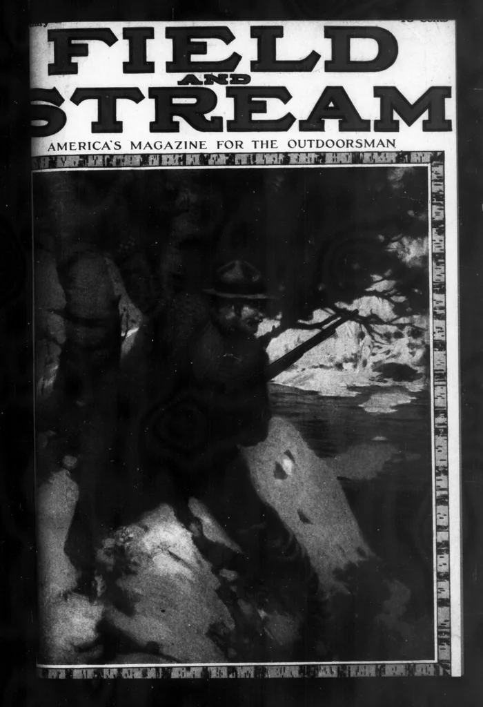 An illustration from Field and Stream 1917-02: Vol 21 Iss 10, 1917, leaf 0