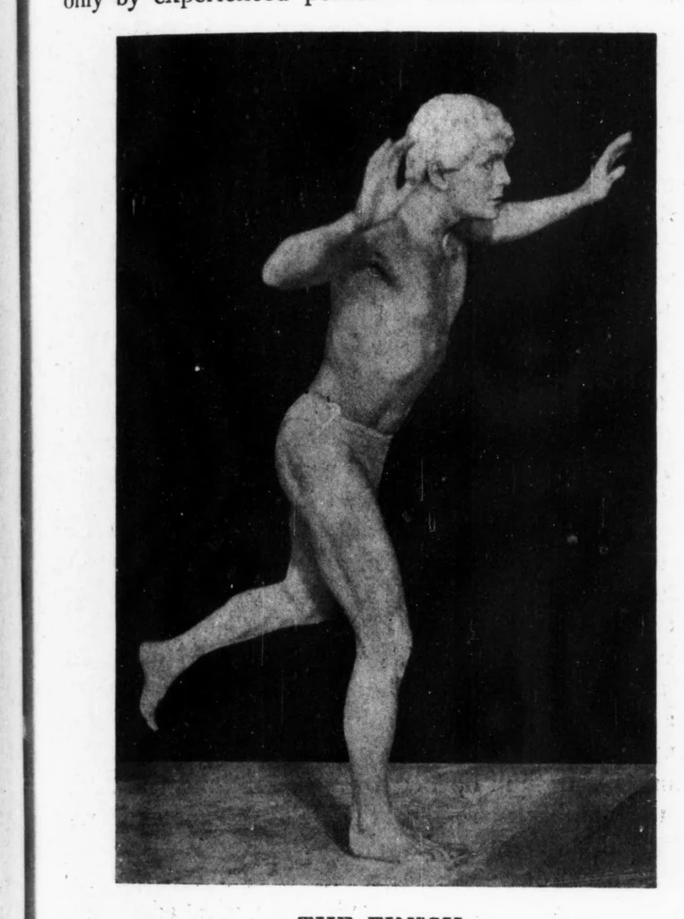 An illustration from American Association for Health, Physical Education and Recreation Journal 1930-04: Vol 1 Iss 4, 1930, leaf 16