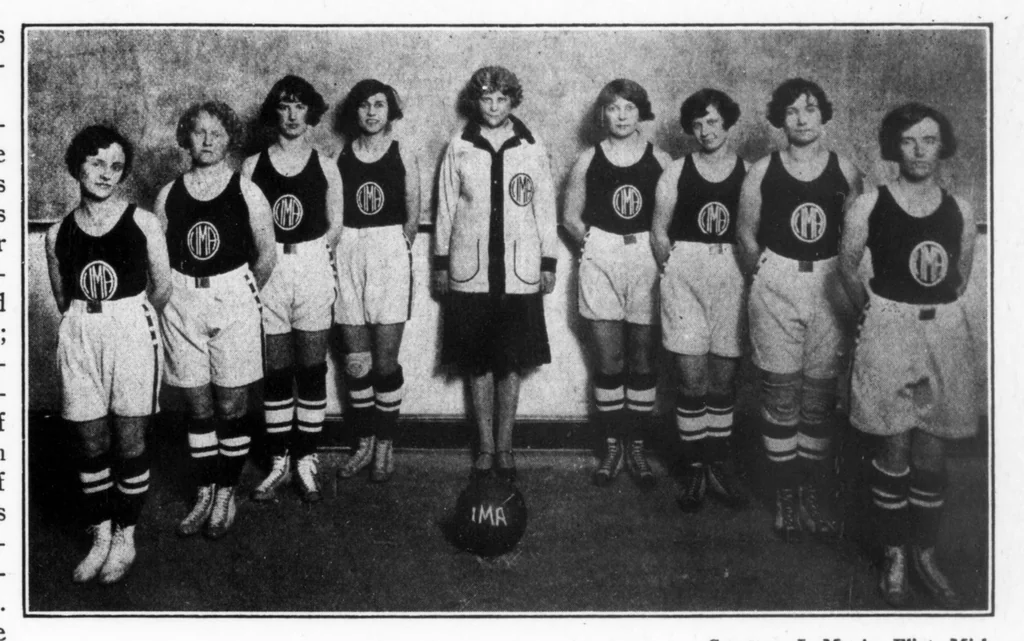 An illustration from American Association for Health, Physical Education and Recreation Journal 1930-12: Vol 1 Iss 10, 1930, leaf 6