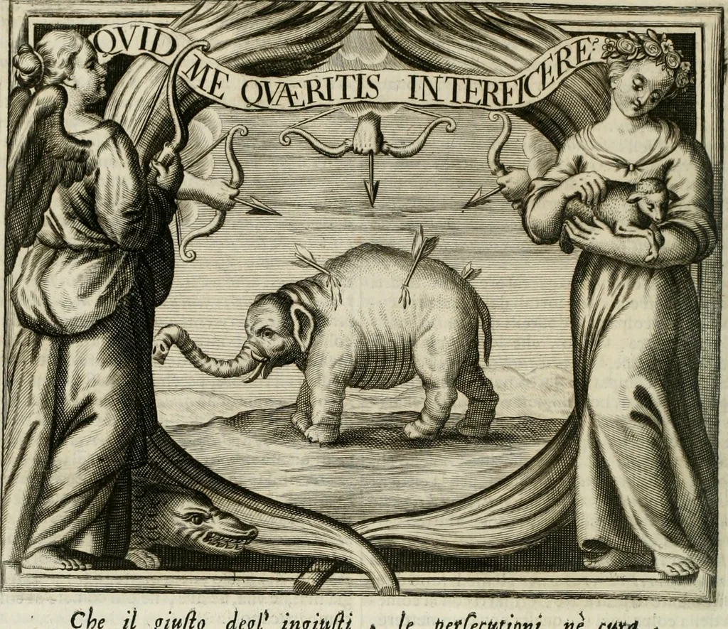 An illustration from Simboli predicabili estratti da sacri evangeli che corrono nella quadragesima, 1692, leaf 293