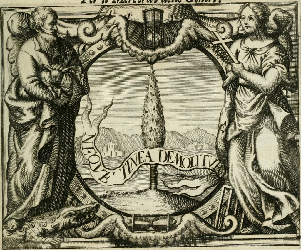 An illustration from Simboli predicabili estratti da sacri evangeli che corrono nella quadragesima, 1692, leaf 34