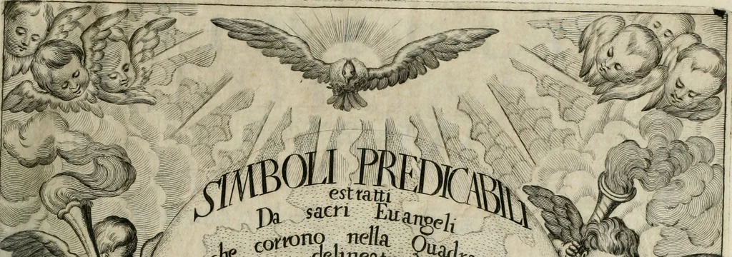 An illustration from Simboli predicabili estratti da sacri evangeli che corrono nella quadragesima, 1692, leaf 4