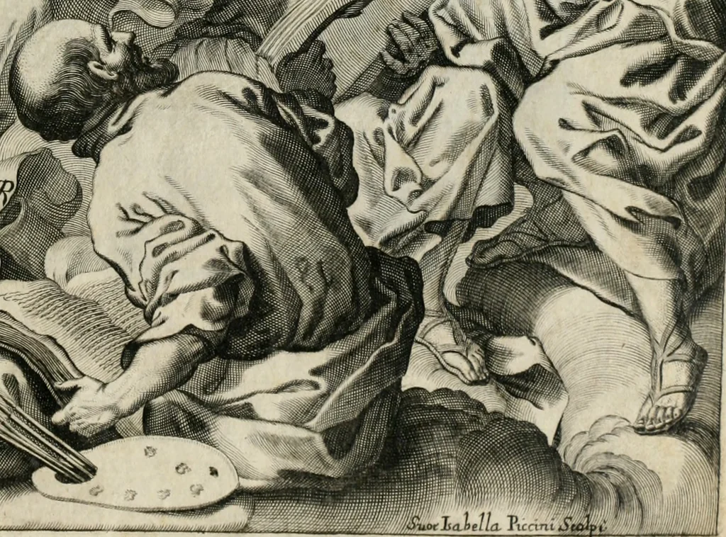 An illustration from Simboli predicabili estratti da sacri evangeli che corrono nella quadragesima, 1692, leaf 4
