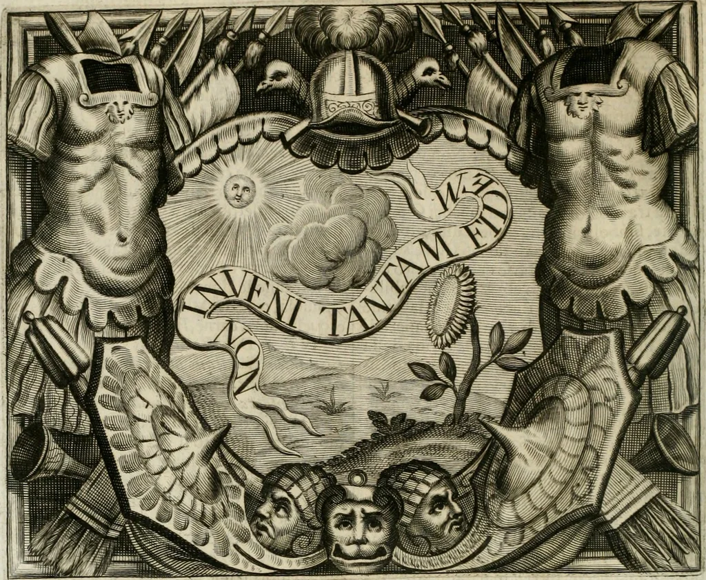 An illustration from Simboli predicabili estratti da sacri evangeli che corrono nella quadragesima, 1692, leaf 45